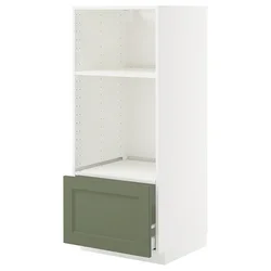 METOD / MAXIMERA Visoki element za ugradne uređaje, bela/Axstad sivozelena, 60x60x140 cm
