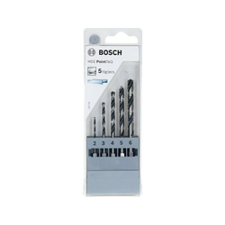 BOSCH HSS spiralna burgija PointTeQ 2,0/3,0/4,0/5,0/6,0 mm sa šestougaonim HEX prihvatom pakovanje od 5 komada - 2607002824