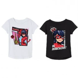Majice LadyBug-kratek rokav-Bela-134
