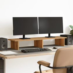 Stalak za monitor boja hrasta 100x27x15 cm konstruirano drvo