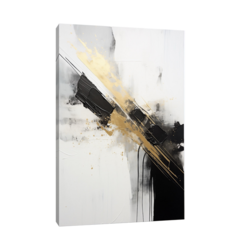 Canvas Slika na platnu Crno i zlatno, Bez rama, 50 x 75 cm
