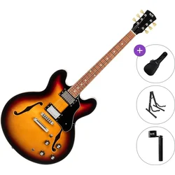 PSD Guitars SH-100 Basic SET Vintage Sunburst Jazz kitara (polakustična)