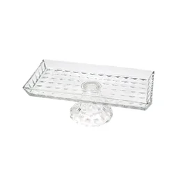 Sigma Stalak za posluživanje kolača MV01-40, Pravougaona, Staklena, 28x17cm, Providna