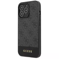 GUESS Maska za telefon iPhone 15 Pro 6.1, GUHCP15LG4GLGR, Antracit