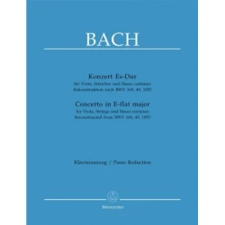 BACH J.S.:CONCERTO IN ES-DUR FOR VIOLA AND PIANO