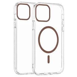 Transparent Color Ring MagSafe maska za iPhone 13 Pro – Zlatna