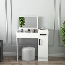 Hanah Home Sto za šminkanje 74,2x107,5x37,6cm Beli