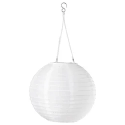 SOLVINDEN LED solarna visilica, napolju/kugla bela, 30 cm