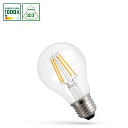 LED sijalica VINTAGE E27, 4 W, 230 V, 1800 K — toplo jantarno svetlo