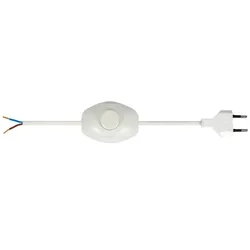 PRIKLJUČNI KABEL S NOŽNOM SKLOPKOM 2X07/250V/2,5+1,5M BIJELI