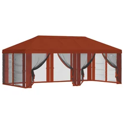 Pokrov za gazebo s bočnim zidovima Terakota 600,5 x 300,5 cm