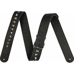 Jackson Metal Stud Leather Usijni kitarski pas Black