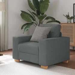 Sofa fotelja tamno siva 100x78x80 cm tkanina