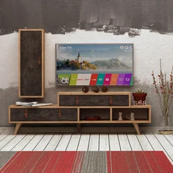 Hanah Home TV komoda Joseph, Braon