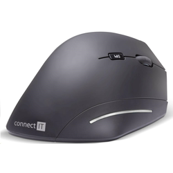 CONNECT IT CMO-2510-BK - Ergonomski bežični miš Verti Wireless 800/1200/1600 DPI 2xAAA