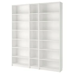 BILLY Biblioteka, bela, 200x28x237 cm