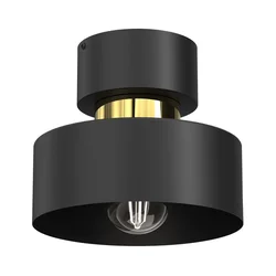 Stropna lampa MARTI 1xE27/15W/230V crna/zlatna