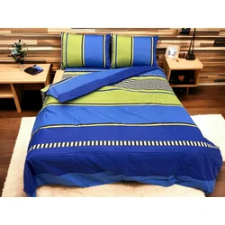 Posteljina Damast Dalia D10, 150x200cm, Plavo-žuta