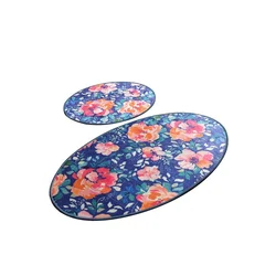 Lessentiel Maison Kupatilski otirač Flowers, 2 komada, Šareni
