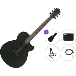 Ibanez AEG621-BOT Premium SET Black Out Elektroakustična jumbo