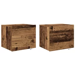 Noćni ormar 2 pcs Staro drvo 50 x 39 x 41 cm Konstruirano drvo