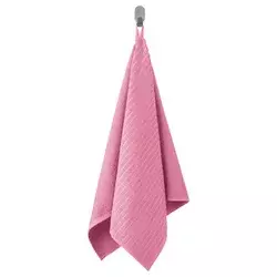 VAGSJÖN Peškir za ruke, roze, 50x100 cm