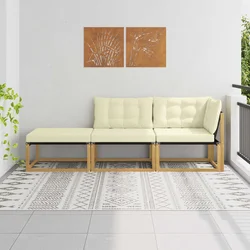 Sekcionalna sofa s jastukom Bijela 241,5 x 83 x 73 cm