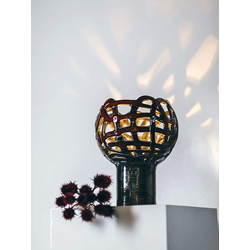 MAISON ADORABLE Keramička lampa BOBA ART 40 cm, Crno- crvena