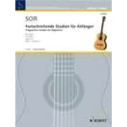 SOR : note 24 PROGRESSIVE STUDIES FOR BEGINNERS OP.31/2 VOL.2