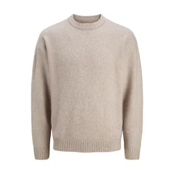 JACK & JONES Pulover JJESoho Ollie progasto bež