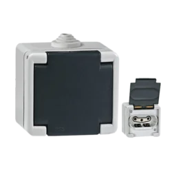 Utičnica og metalna tropolna ip54 440v antracit aling