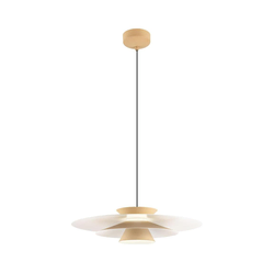 Redo 01-3003 - LED luster na sajli FARGO LED/16,5W/230V prečnik 50 cm bež/bela