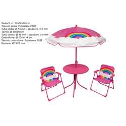 eHomeGarden Dečiji baštenski set/ roze duga