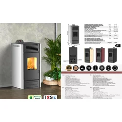 MARELI Kamin na pelet ONYX 12 air (12kW) crna