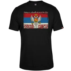 011Shop Muška majica kratkih rukava Srpska Sparta, Crna