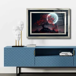 Wallity Dekorativna uramljena slika, 43x65cm, Šarena