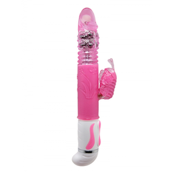 BAILE Vibrator sa dodatkom za klitoris, 12 funkcija, Roze