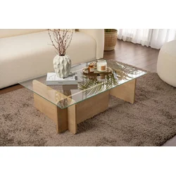 Hanah Home Klub sto Flavio, 105x30x65cm, Braon