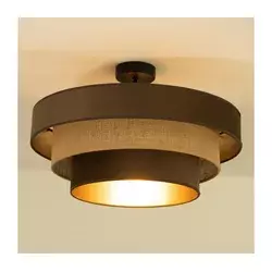 Plafonski luster WENTA 1xE27/60W/230V prečnik 50 cm braon/juta