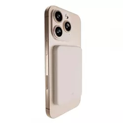 Power Bank prenosiva baterija PURO Magsafe, 4200mAh, Bež