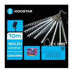 Aigostar - LED solarni lanac 384xLED/13m IP65 hladna bela