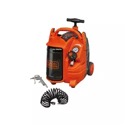 Black & Decker BD 195/5-MY-T kompresor za zrak bez ulja, 5 L/10 bar/1,1kW/1,5 LE