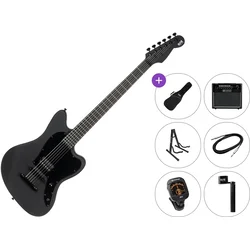 PSD Guitars JM-100B Premium SET Open Pore Black Električna kitara