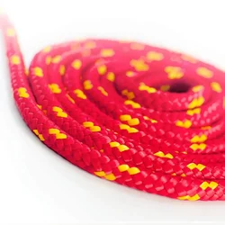ROTES POLYPROPYLENSEIL - 6mm - 30m - Traglast do 82 kg Flechtleine Textilschnur Kordel Kunststoffseil geflochten