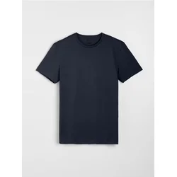 Sinsay - Pamučna basic majica - mornarsko