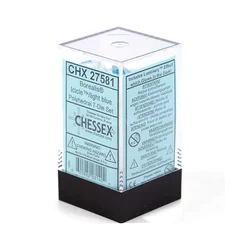 Kockice Chessex - Borealis - Mini Polyhedral - Luminary - Icicle & Light Blue (7)