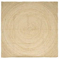 Tepisi za područja Bijela 300 x 300 cm Juta