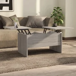 Stolić za kavu boja hrasta 80x50x42,5 cm konstruirano drvo