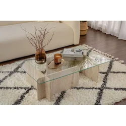 Hanah Home Klub sto Flavio, 105x30x65cm, Bež