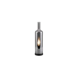 JUST LIGHT. 14006-25 - Stona lampa BOTTLE 1xE14/25W/230V crna/zadimljena